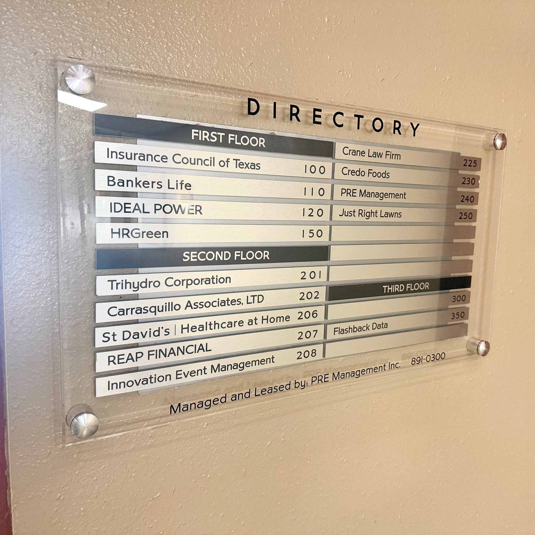 Directories & Multi-Tenant Signage.